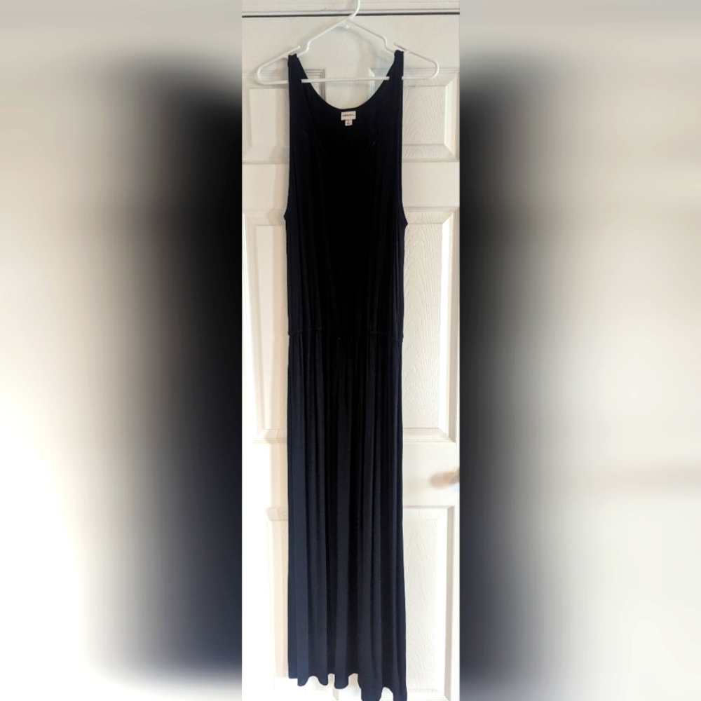 Merona black long casual dress